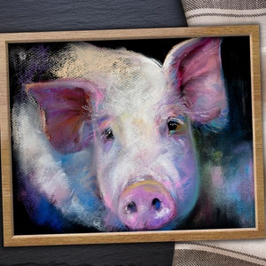 Farmhouse Wall Art Decor Sublimated PNG Download Farmhouse Pioneer Woman Pig Wall Art Piglet Farmhouse Wall Decor Living Room Decor Signs