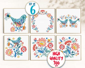 Pioneer Woman Border Design Bundle: Farmhouse Country Seamless Patterns (PNG, JPG Digital Download
