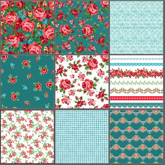 Vintage Floral Bundle. Pioneer Woman-inspired Background - Etsy