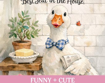 Funny Bathroom Art Country Chic Farmhouse Decor Modern Farmhouse Wall Art (Digital Download)