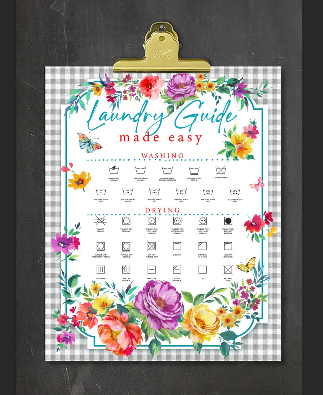 Sweet Romance Laundry Guide Wall Art & Sublimation Design Decor - PNG ...