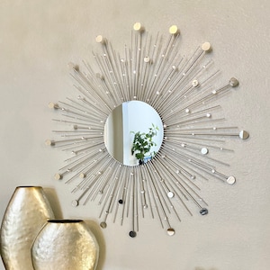 30" Glam Starburst Mirror, Sunburst Mirror,  Starburst Mirror, Mirror wall decor, Sun mirror, wall decor, home decor