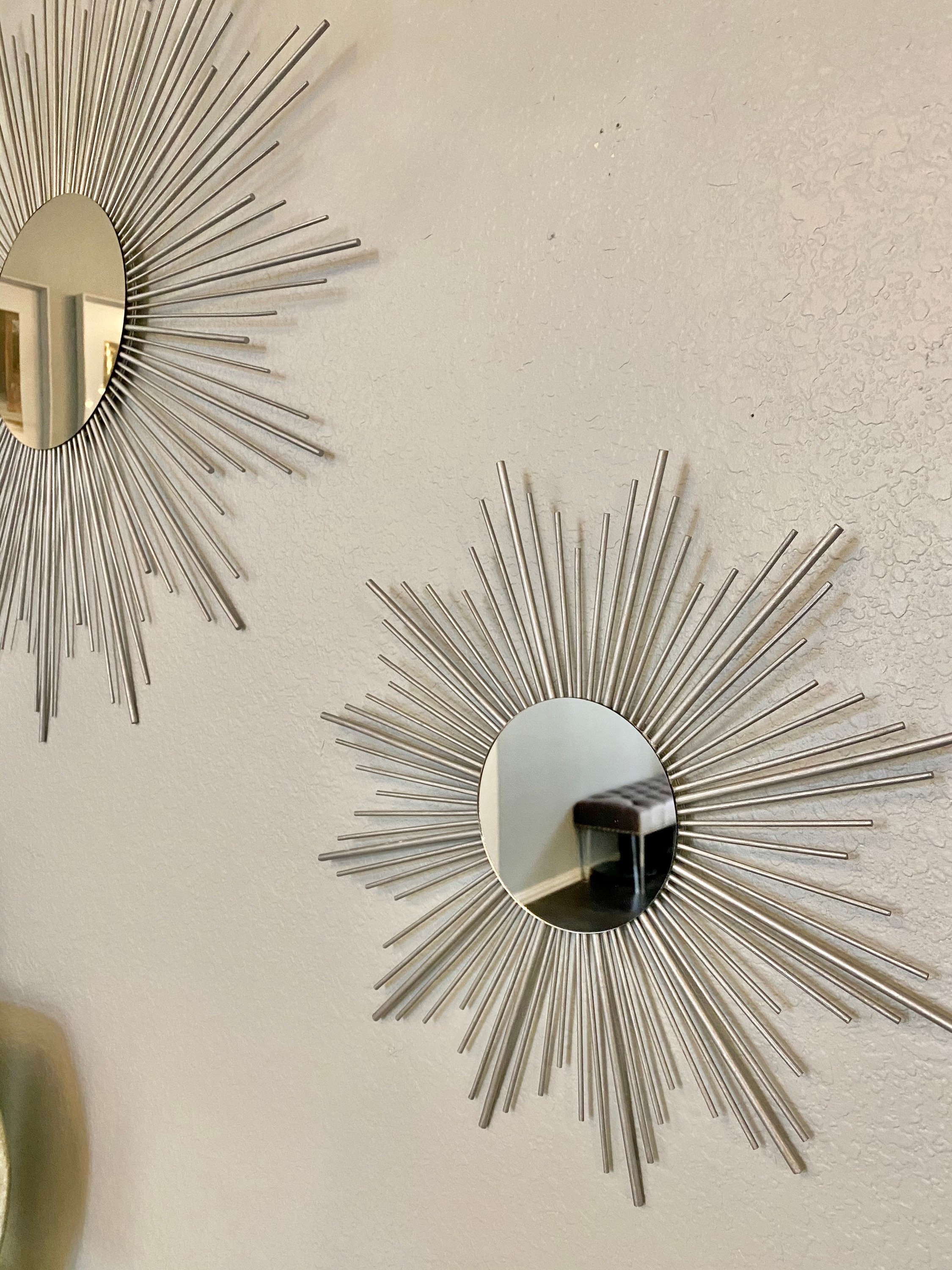 2 Sunburst Mirror Set 29 17 Sunburst Mirror Starburst | Etsy