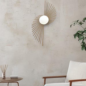 Modern Gold Sunburst Mirror, Starburst Mirror, Sun mirror, gold sunburst mirror, gold sunbeam mirror, large sunburst mirror, gold sun mirror