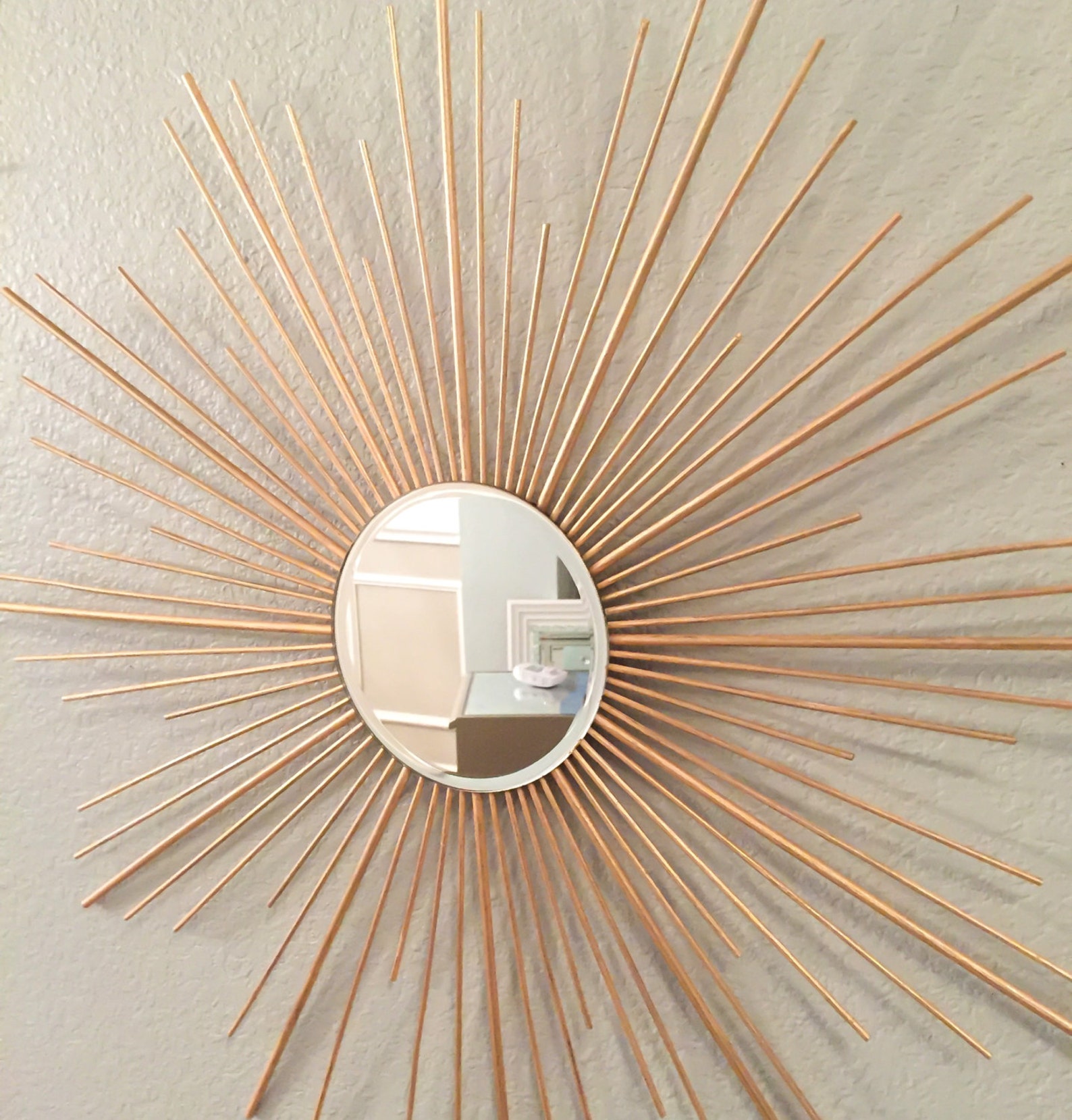 2 Starburst Mirrors 30 inches Sunburst Mirror Mirror wall Etsy
