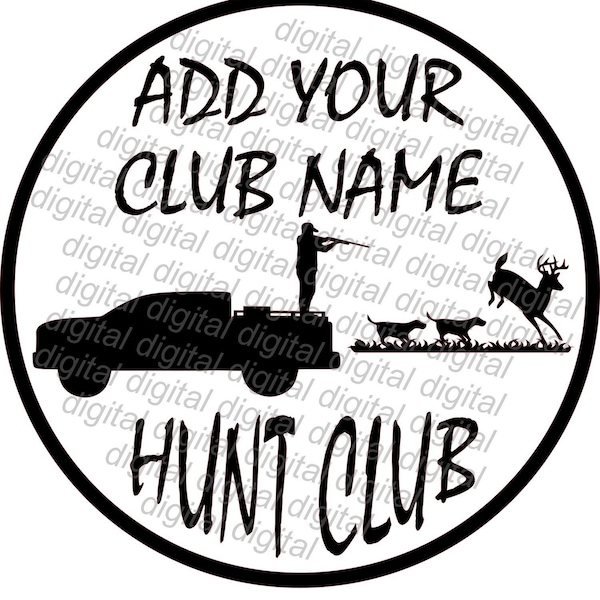 Hunt Club Logo Digital Vector svg - jpg - pdf