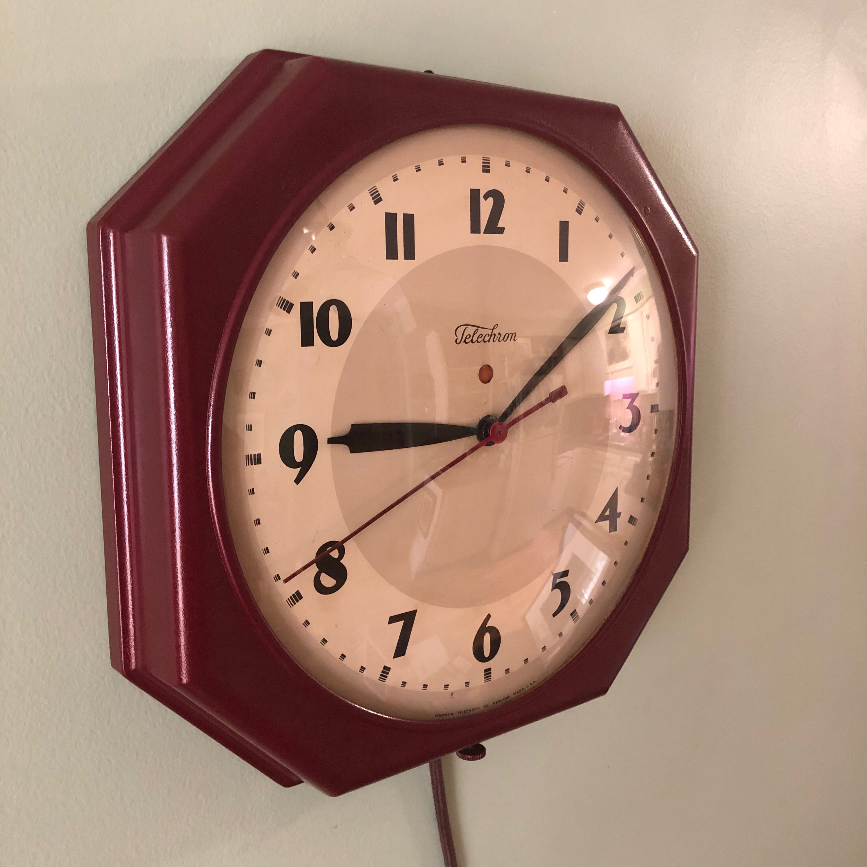Telechron School Clock Model 1F312 Etsy