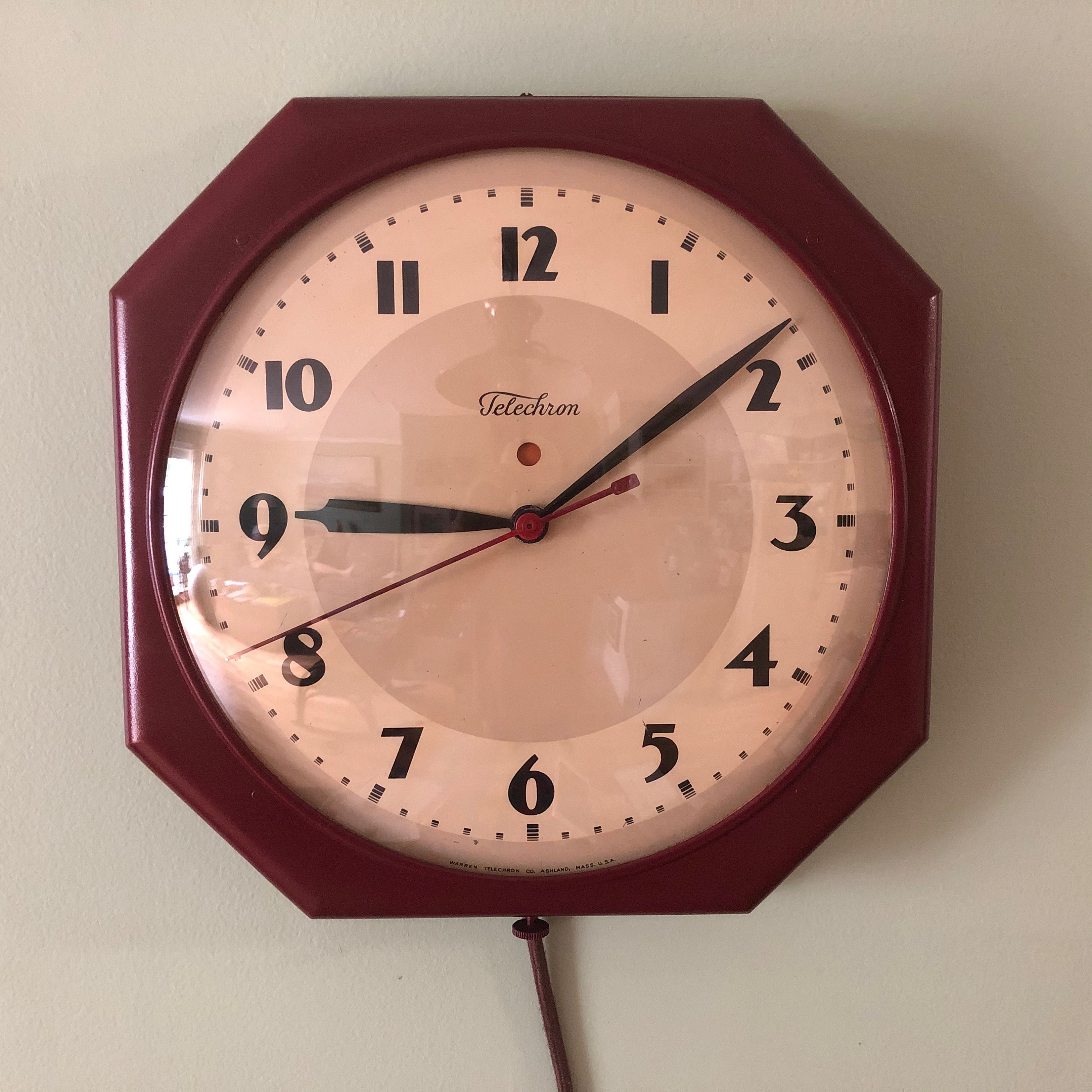 Telechron School Clock Model 1F312 Etsy