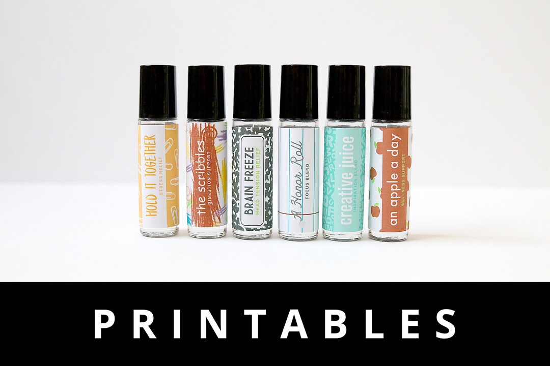 DOWNLOAD: Labels for Teachers, Roller Bottle Labels, Printable, Print ...