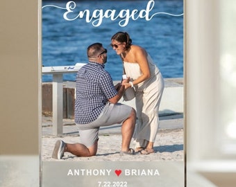 Personalised Engagement Gift, Engaged Gift, Gifts For Couples, Engagement Present, Special Date Keepsake, Gift for Couple, Couple Gifts