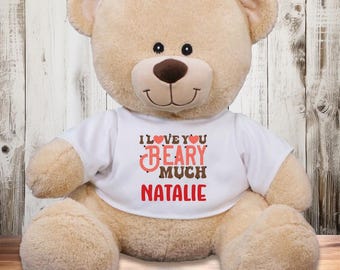 Personalized Plush Teddy Bear – Custom Text On Hoodie, 16 Inch Green Stuffed Animal Gift For Valentine's/Birthday - View #8
