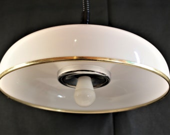 Vintage Pendant Lamp / Guzzini Harvey / Meblo / Space Age