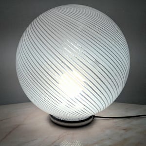 Vintage Glass Table Lamp / Murano / Venice / Italy