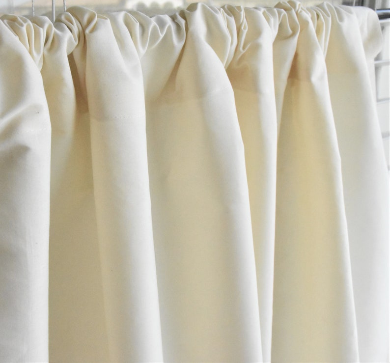 Organic cotton satin curtains Blackout lining on request Etsy