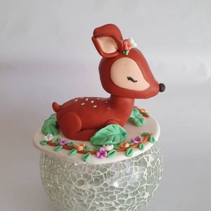 Deer cake topper