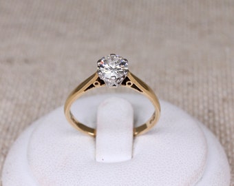 18ct Gold & Diamond Solitaire Ring