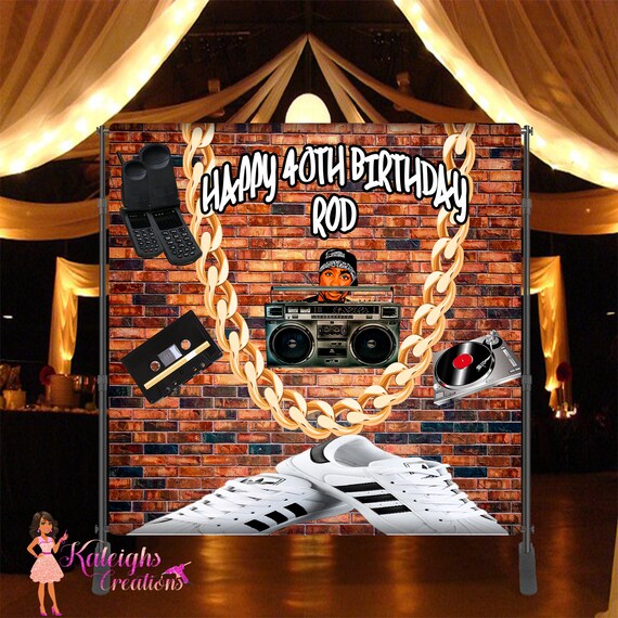 Hip Hop Party Backdrop Back To The 90 S Back To The Etsy