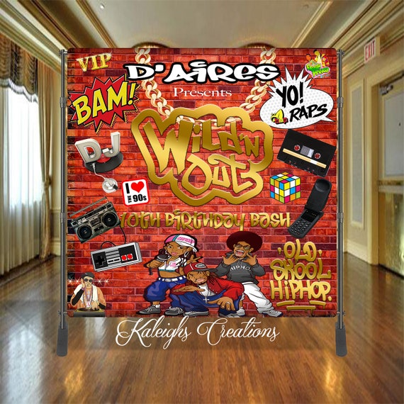 Wild N Out Backdrop Mtv Hip Hop Party 80 S And Etsy