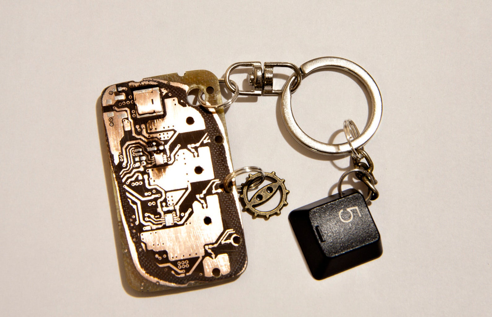 Geek keychain Computer geek gifts Cool keyrings Recycled Etsy