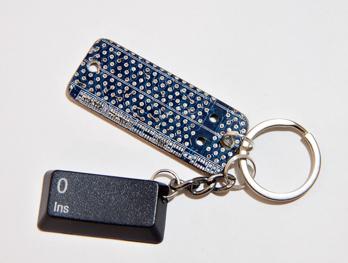 Gamer keychain Geek gifts for him Cool mens keyrings Geeky Etsy