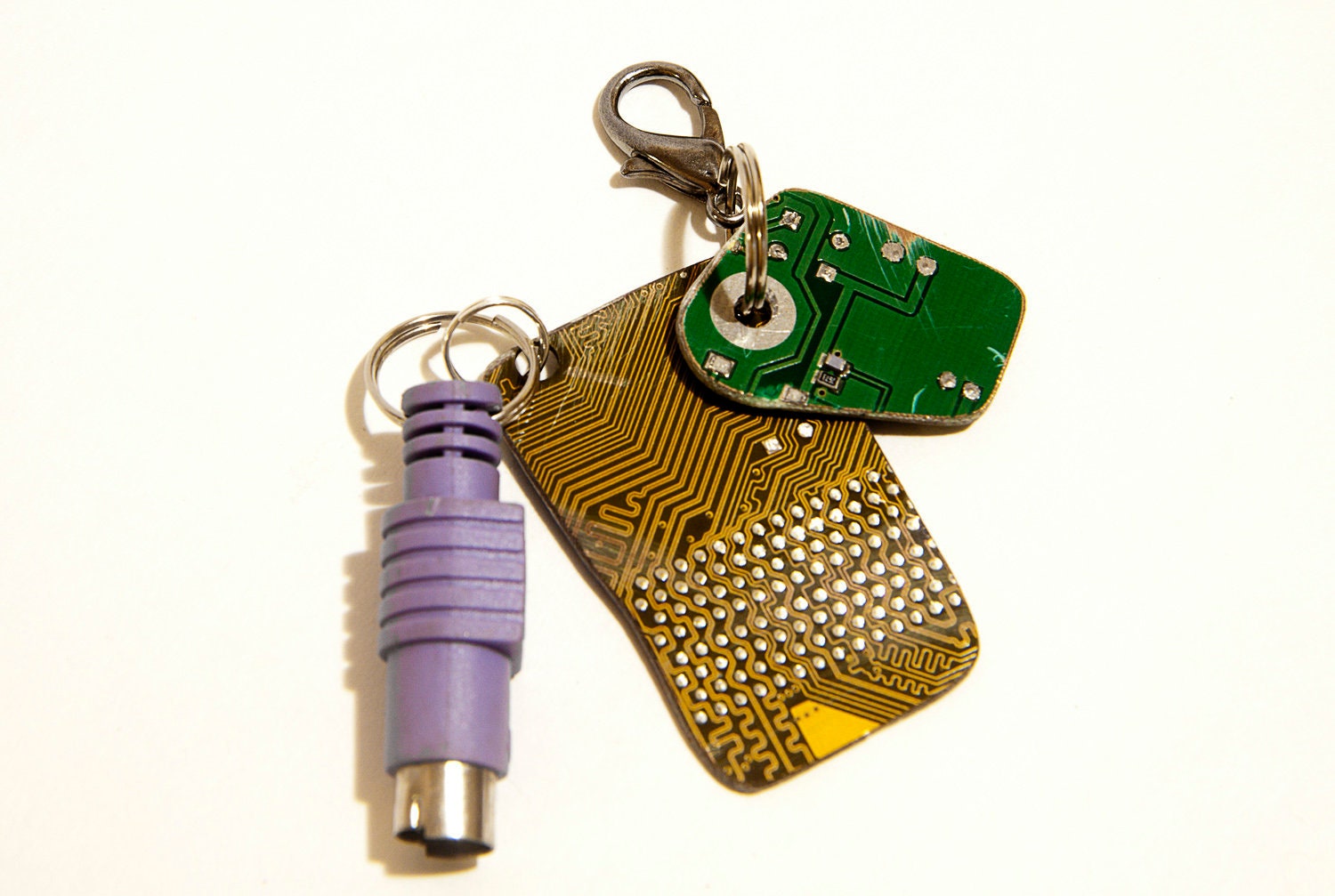 Cool keychains Design keyring Geek keychain Circuit board art Etsy