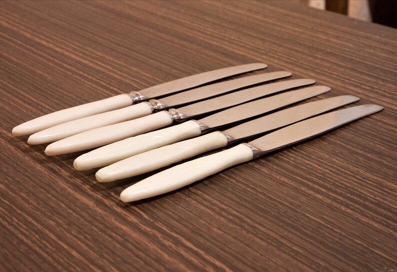 Old Silverware Ivory Cutlery Bakelite Handle Ivory Handle Etsy