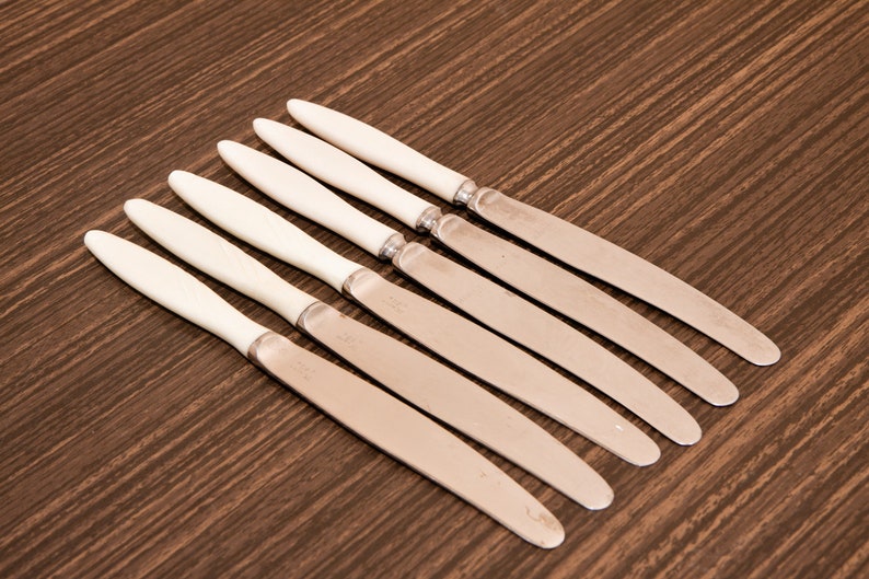 Old Silverware Ivory Cutlery Bakelite Handle Ivory Handle Etsy