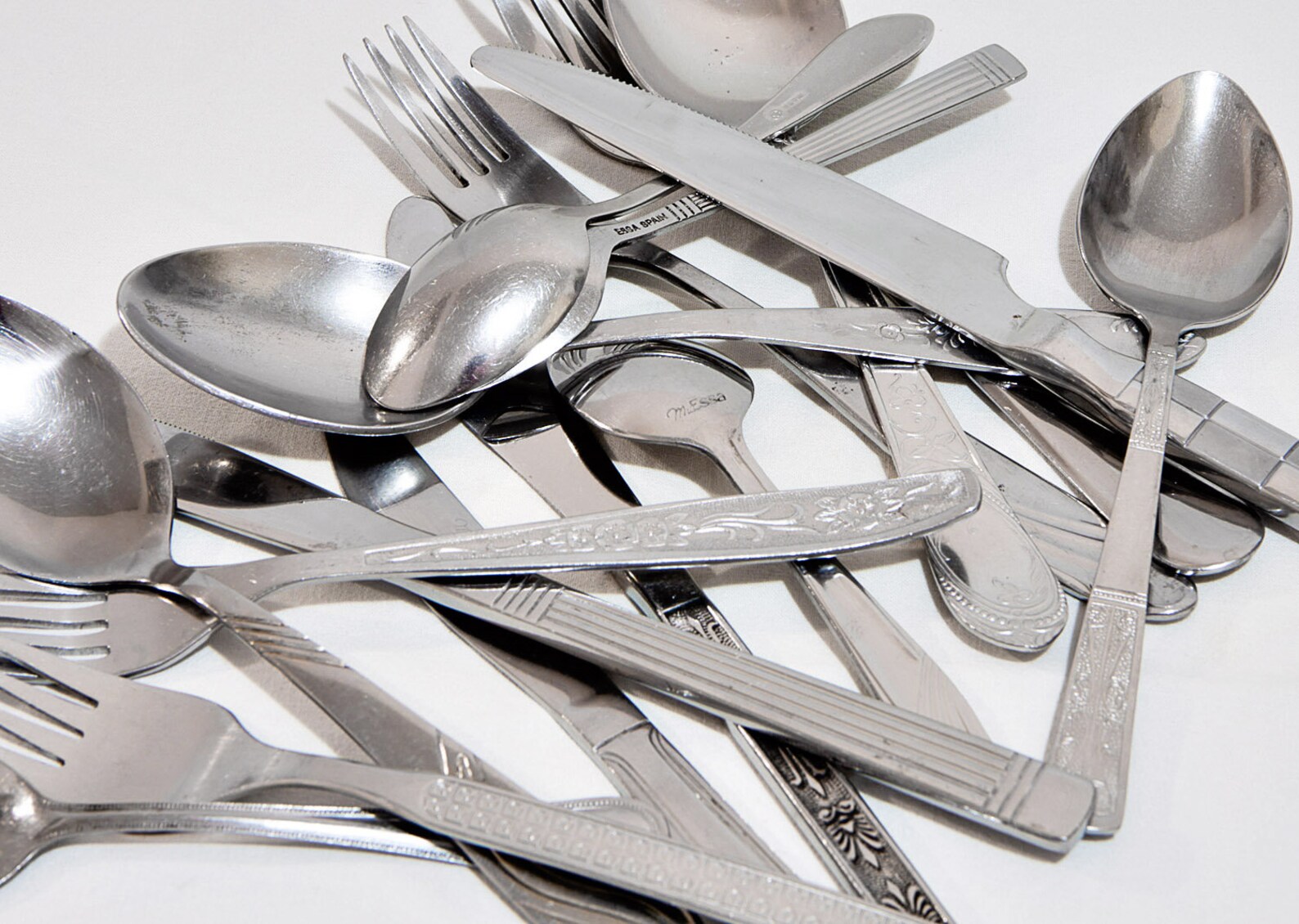 Old cutlery Farmhouse flatware Rustic wedding Stainless steel Etsy