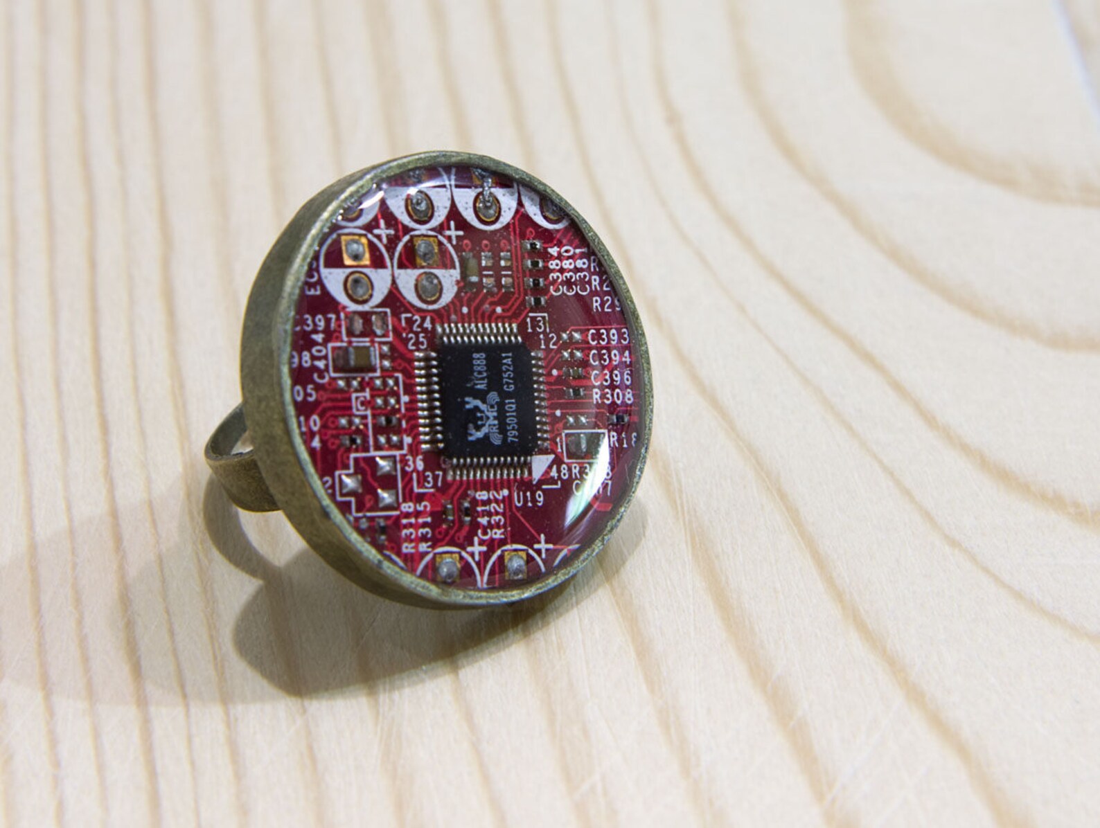 Computer Jewelry Nerdy Engagement Ring Recycled Computer Etsy