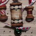 Vintage Spool Ornament Set, We Three Kings, Christmas Sheet Music, Vintage Lace, Fabric Ribbon, Jingle Bell, Christmas Tree Ornament, Choir
