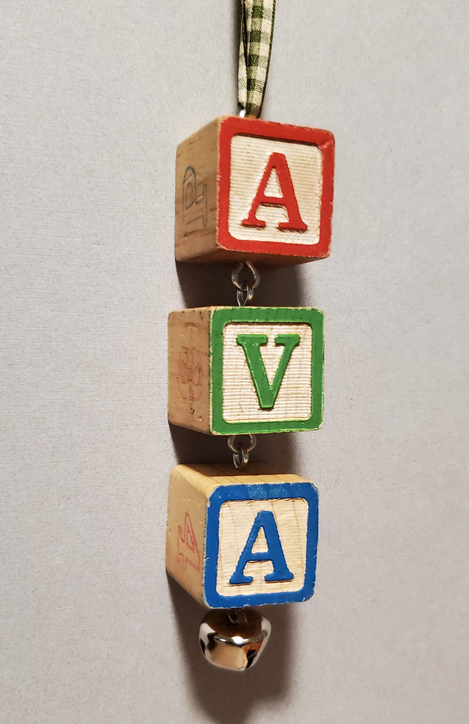 Custom Name Block Ornament, Custom Christmas Tree Ornament, Baby's ...