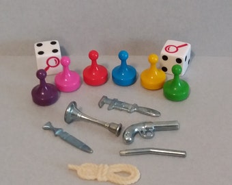 Vintage Clue Game Pieces, Metal Game Tokens, Replacement Piece, 1950-90's,  Some Mint in Bag, Jewelry Making, Individual or Complete Sets - Etsy