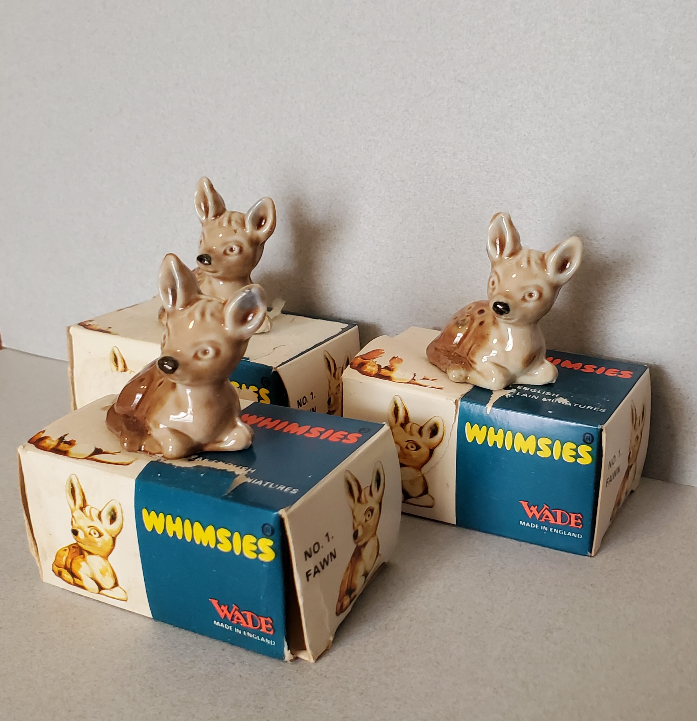 Wade Whimsies Fawn With Original Box Set 1 1971 First Set Etsy