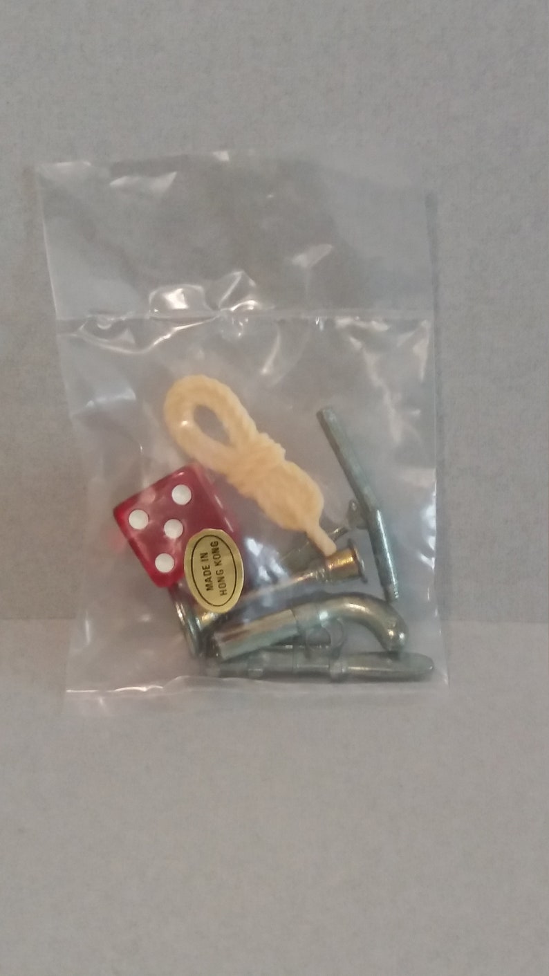 Vintage Clue Game Pieces Metal Game Tokens Replacement Etsy