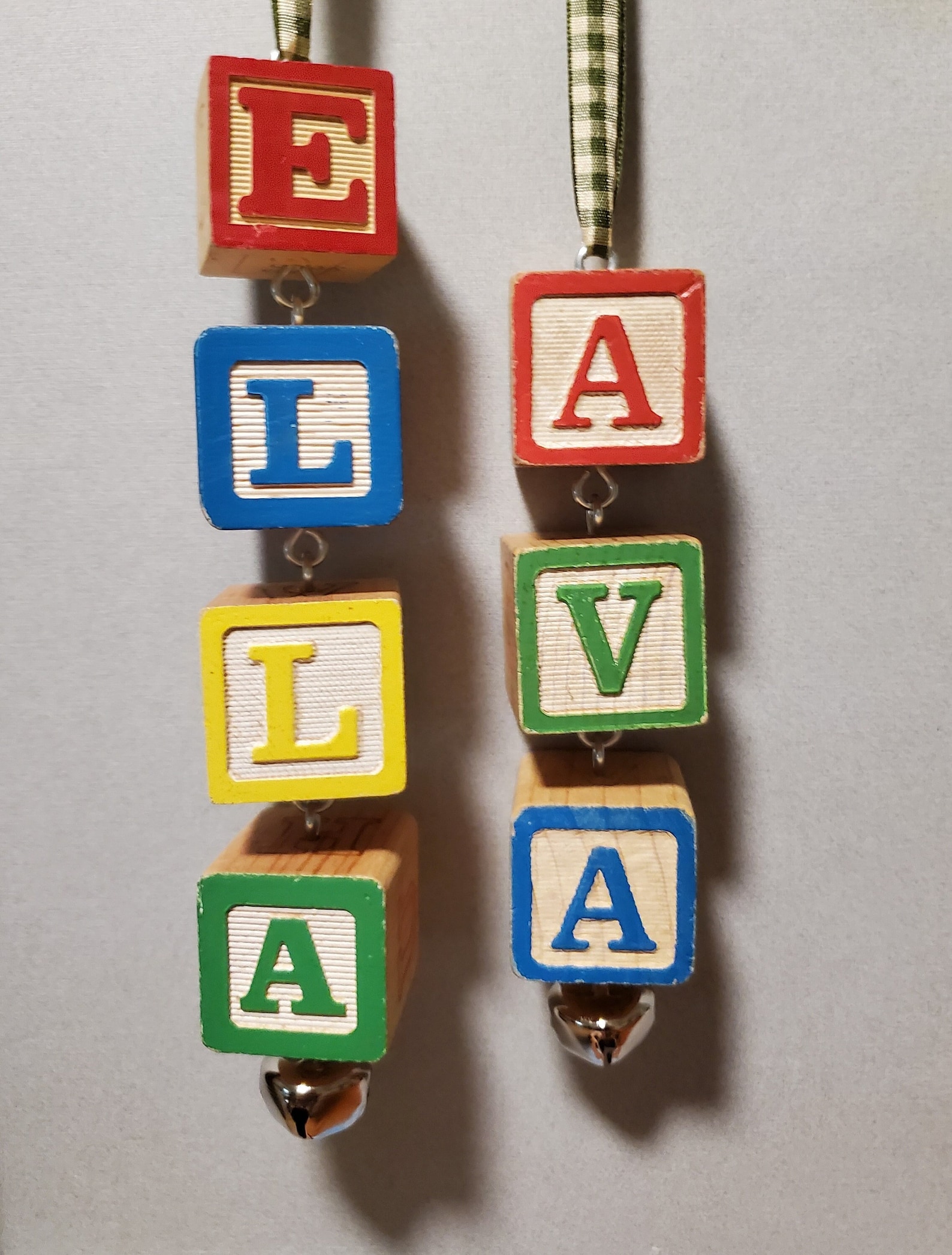 Custom Name Block Ornament, Custom Christmas Tree Ornament, Baby's ...