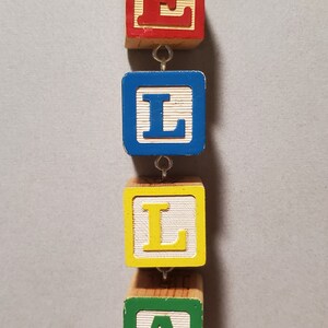 Custom Name Block Ornament, Custom Christmas Tree Ornament, Baby's ...