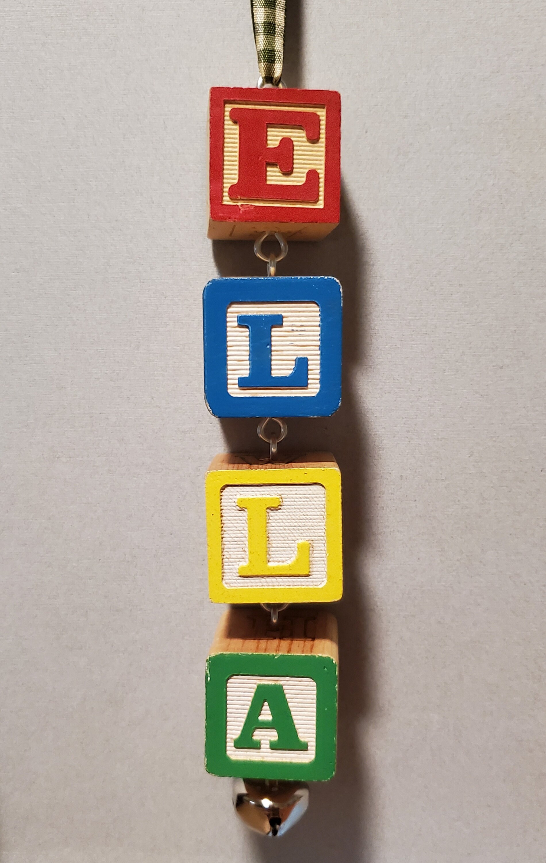 Custom Name Block Ornament, Custom Christmas Tree Ornament, Baby's ...