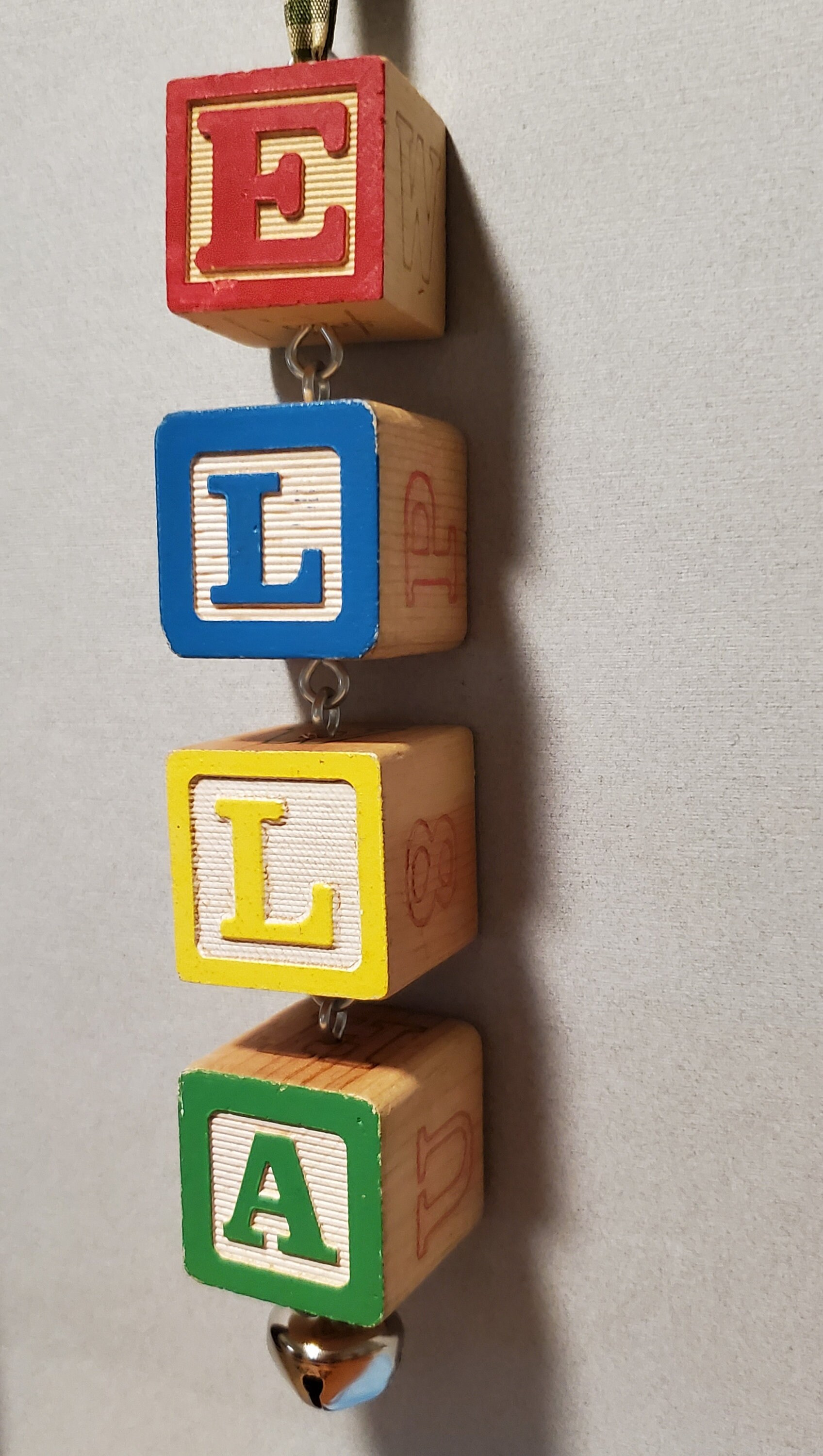 Custom Name Block Ornament, Custom Christmas Tree Ornament, Baby's ...