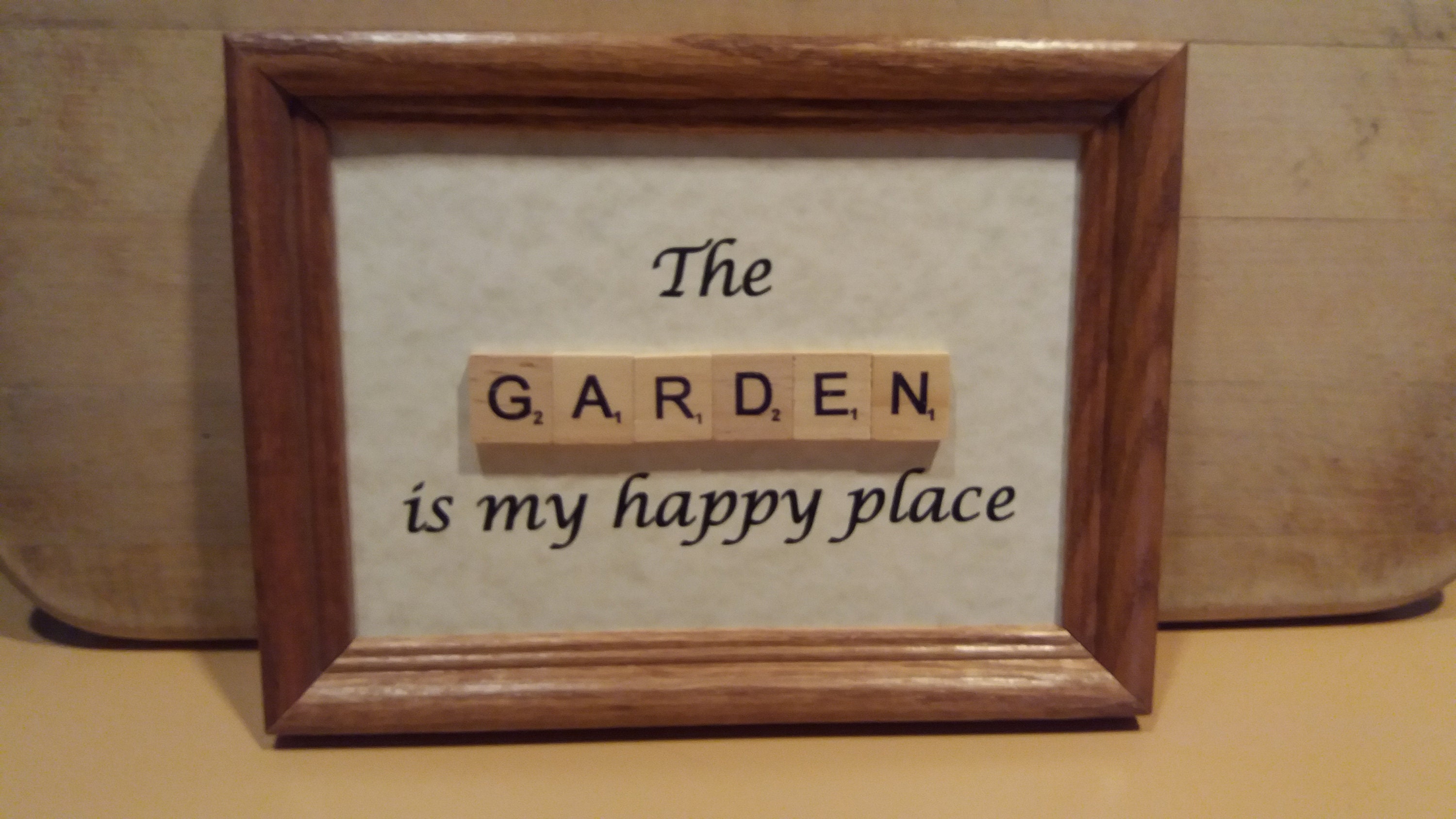 The Garden is My Happy Place Plaque Gardener Gift Gift for Etsy