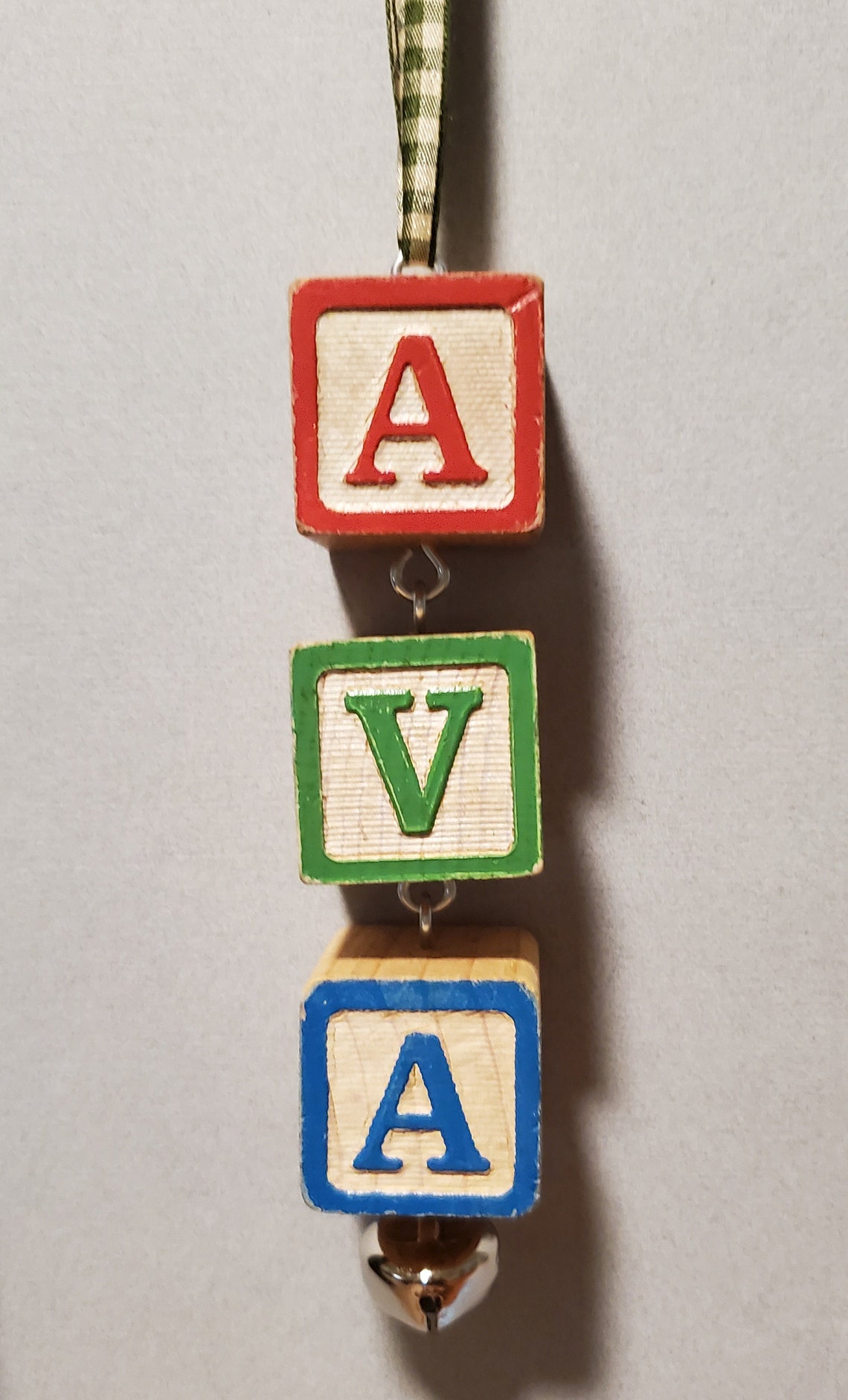 Custom Name Block Ornament, Custom Christmas Tree Ornament, Baby's ...