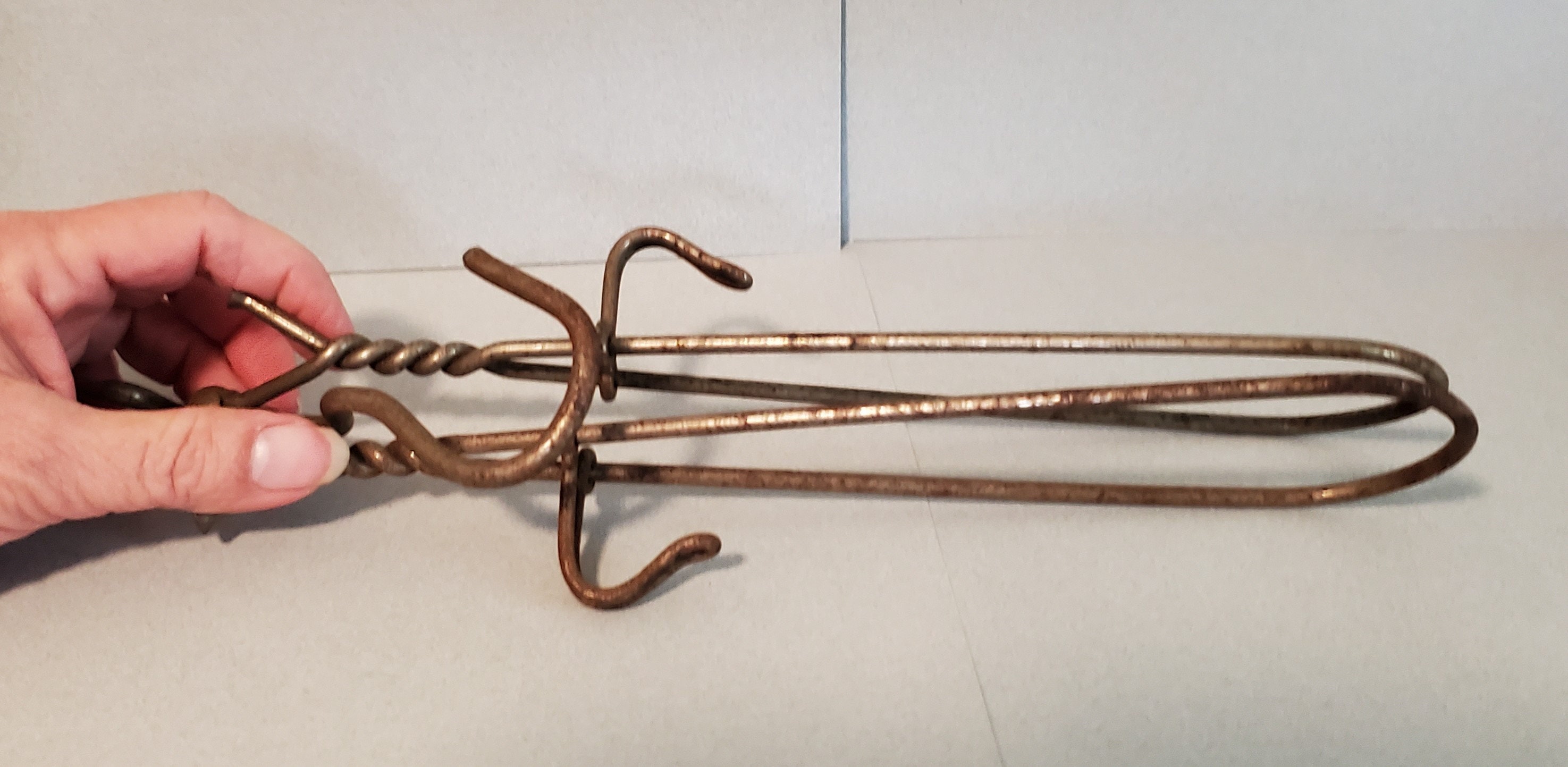 Antique UNION Folding Wooden Coat Hanger- Folding Wood and