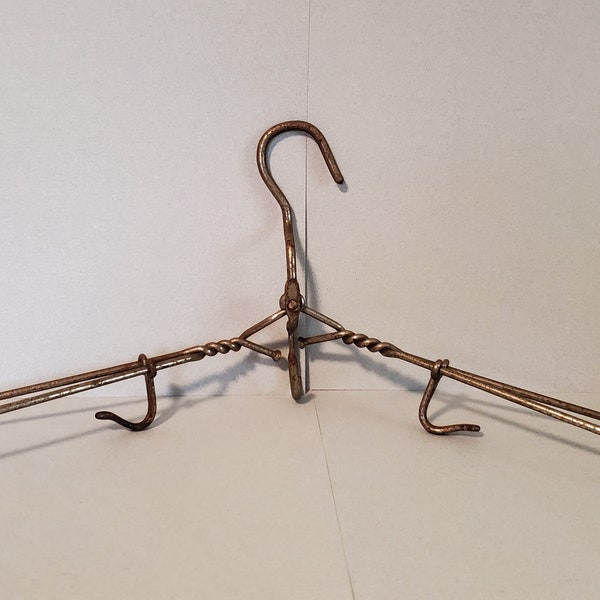 Vintage Folding Clothes Hanger, Antique Traveling Hanger, Collapsible Clothes Hanger, Vintage Travel Hanger, Antique Hanger, Vintage Clothes