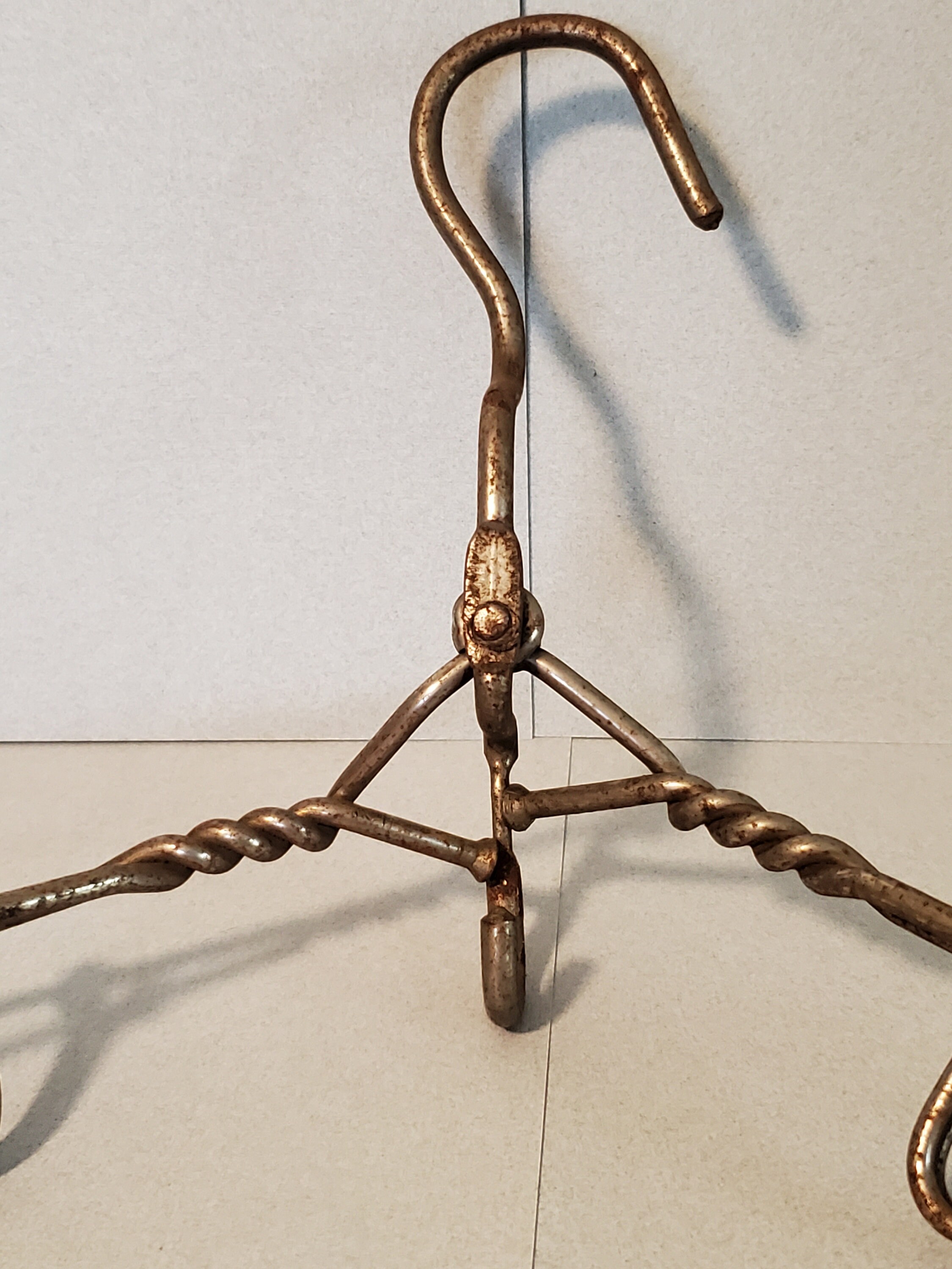 Vintage Folding Clothes Hanger, Antique Traveling Hanger