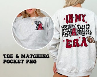 In My Bama Era PNG design | digital download file | Alabama png | sublimation design | pocket included | commercial use | retro png