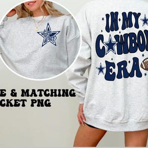 In My Cowboy Era PNG design | digital download file | Texas | sublimation design | pocket included | commercial use | Dallas | football