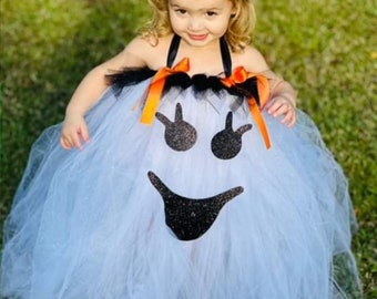 Cutest ghost costume. Sparkly. Glitter. Pagent. Halloween. Bows