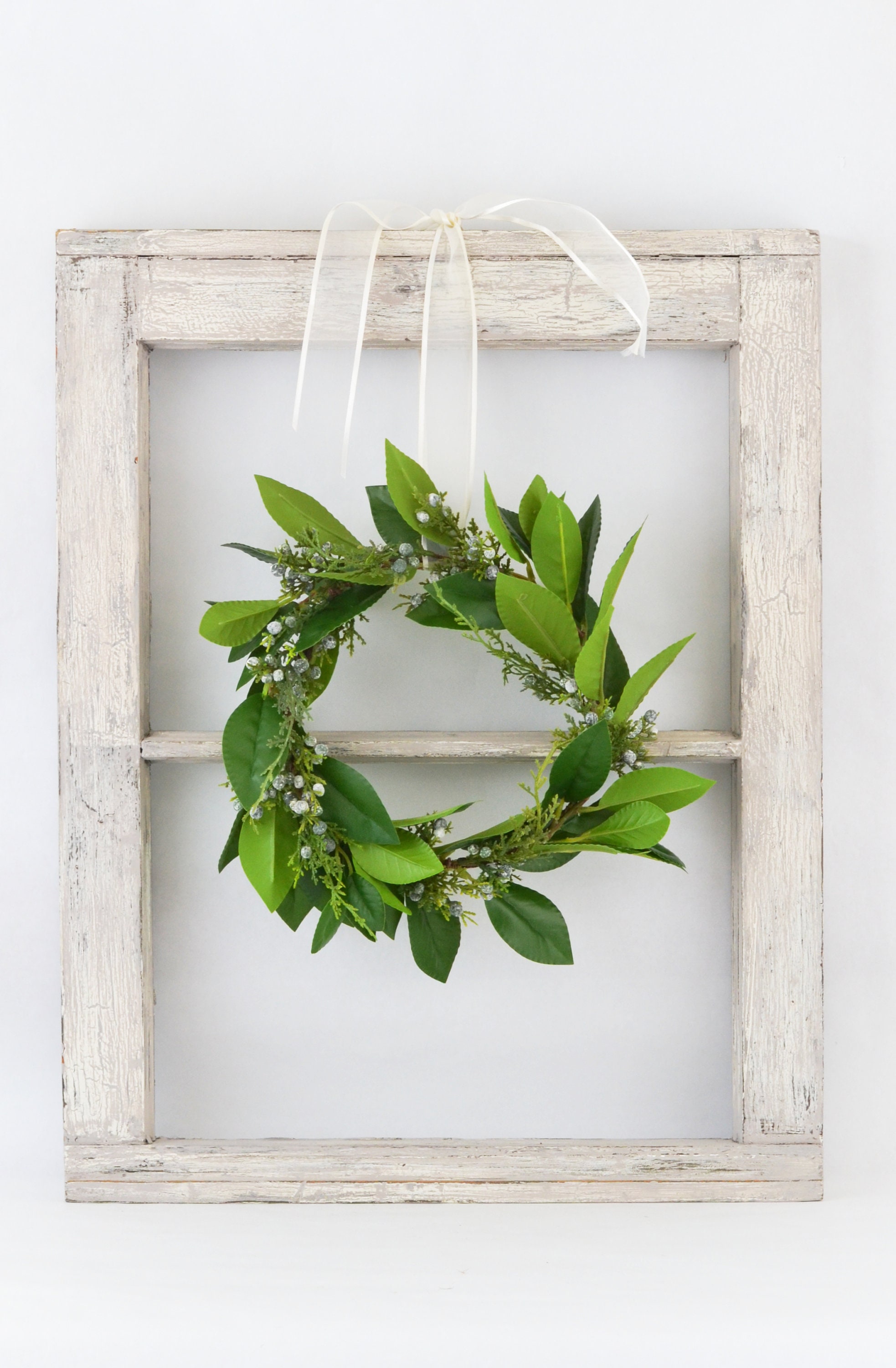 Laurel and Juniper Berry Wreath Faux Greenery Miniwreath Etsy