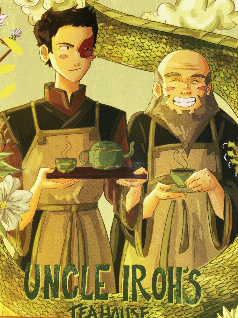 Avatar the Last Airbender Zuko Iroh the Jasmine Dragon Etsy