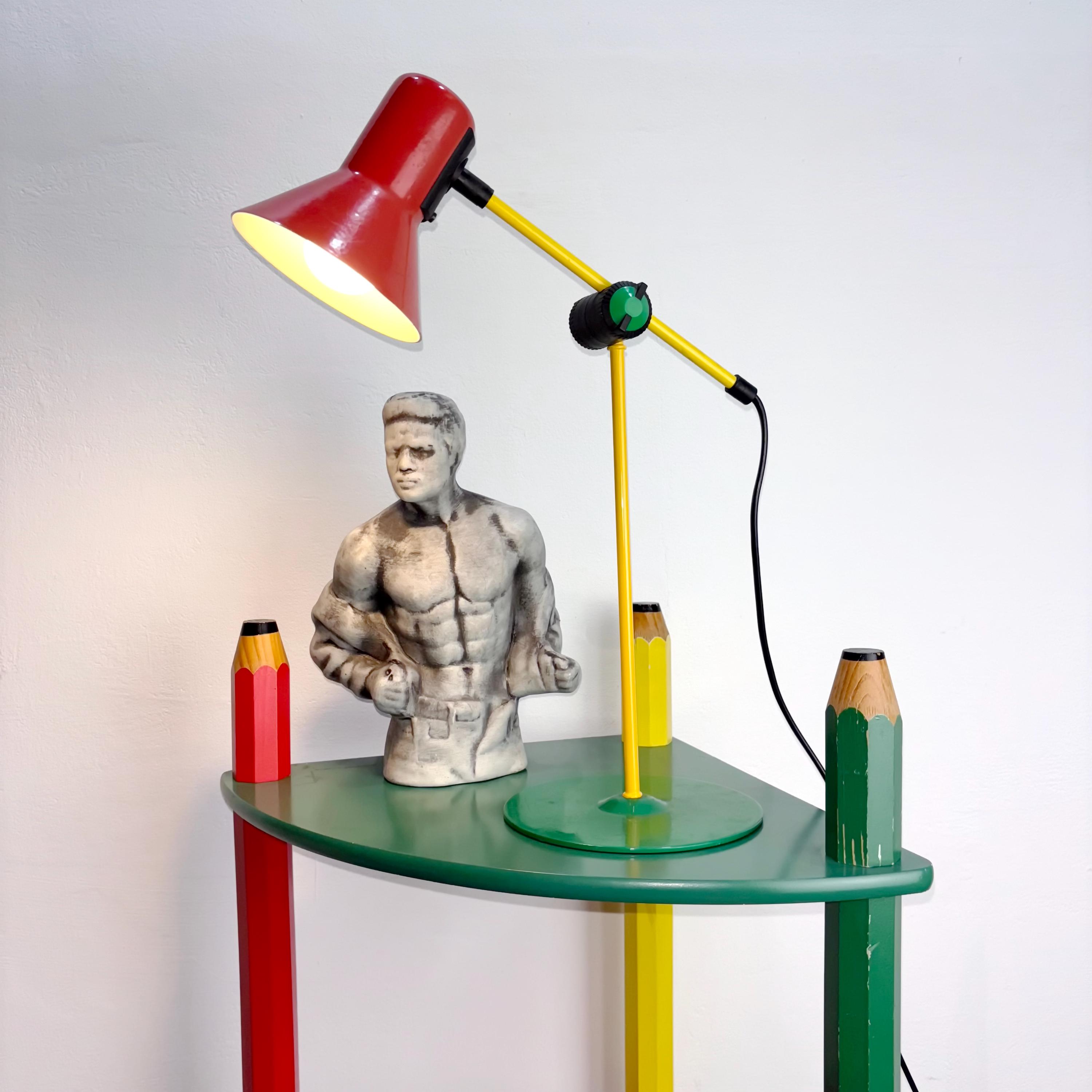 えんぴつ　シェルフ　ピエール・サラ　80s ビンテージ　ポストモダン　レトロ えんぴつ シェルフ ピエール・サラ 80s ビンテージ ポストモダン レトロ