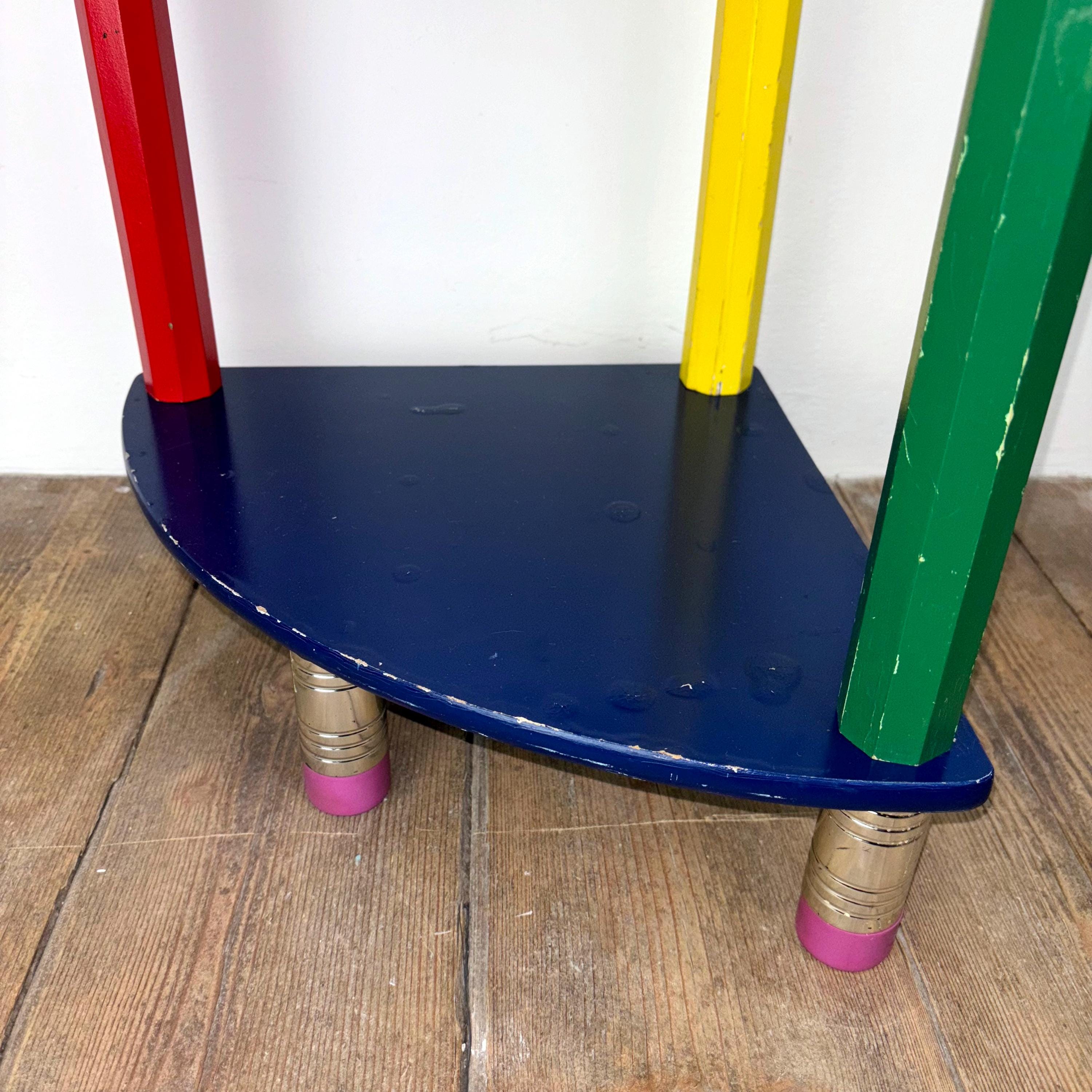 Postmodern Pencil Shelves by Pierre Sala, 1980s Era Memphis Style